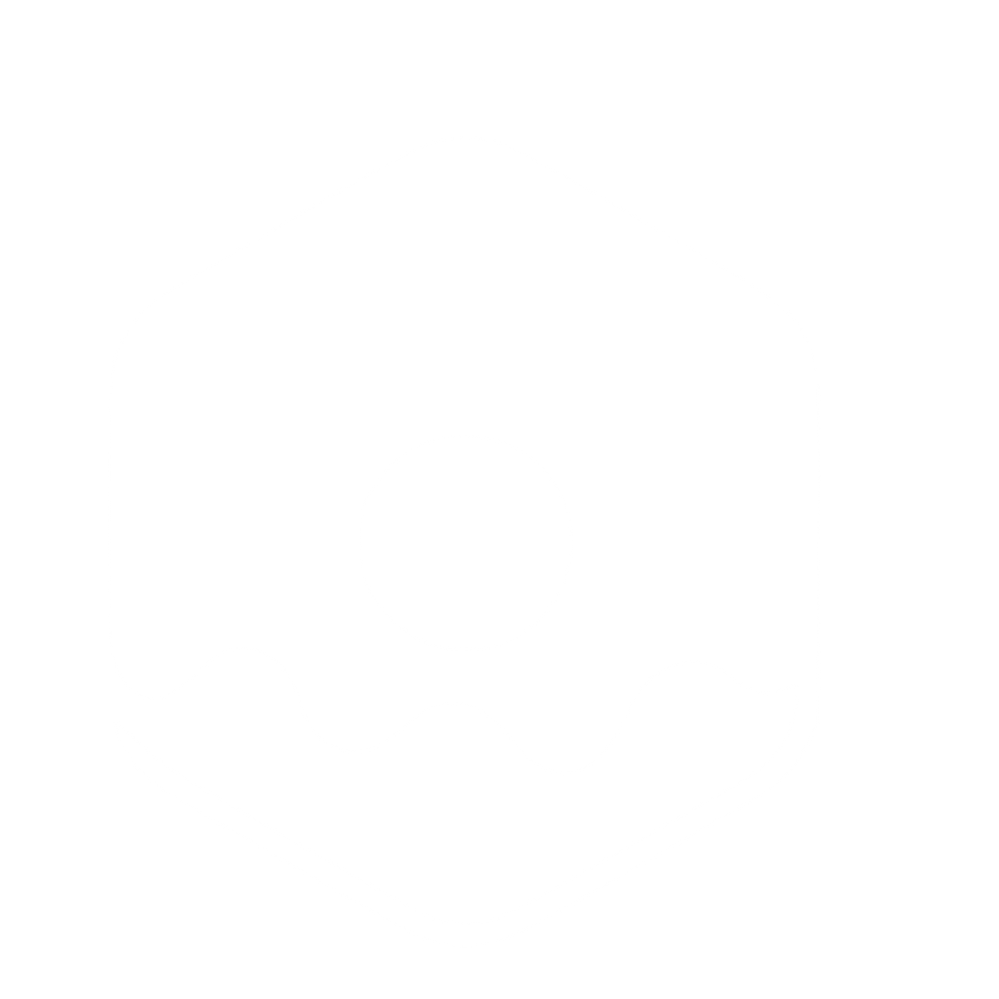 Hexagon Donut Negative Space Logo #ffffff