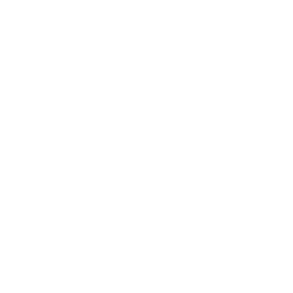 Hexagon Donut Negative Space Logo #ffffff