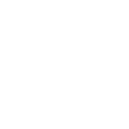 Donut Map Pin Logo #ffffff