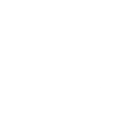 Gear Donut Negative Space Logo #ffffff