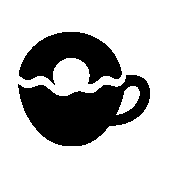 Donut Coffee Cup Logo