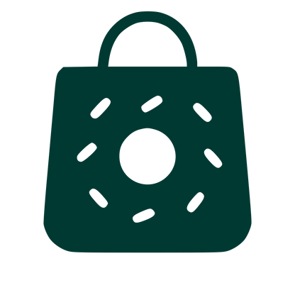 Donut Shopping Bag Logo #003932