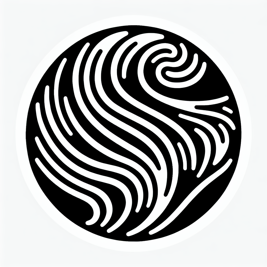 Swirling Lines Circular Logo
