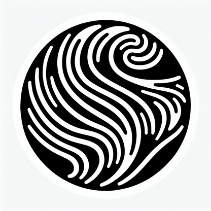 Swirling Lines Circular Logo
