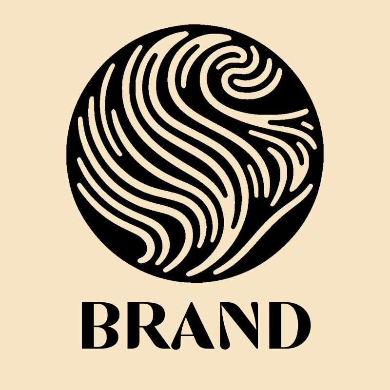 Swirling Lines Circular Logo preview