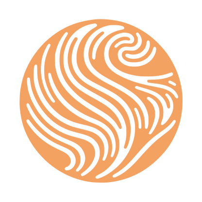 Swirling Lines Circular Logo #F4A261