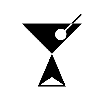 Bauhaus Martini Glass Logo