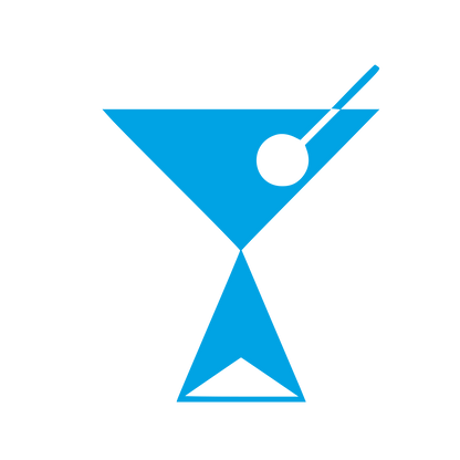 Bauhaus Martini Glass Logo #00a3e4