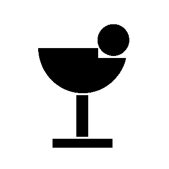 Bauhaus Cocktail Glass Logo
