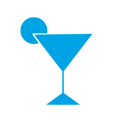 Bauhaus Cocktail Glass Logo #00a3e4