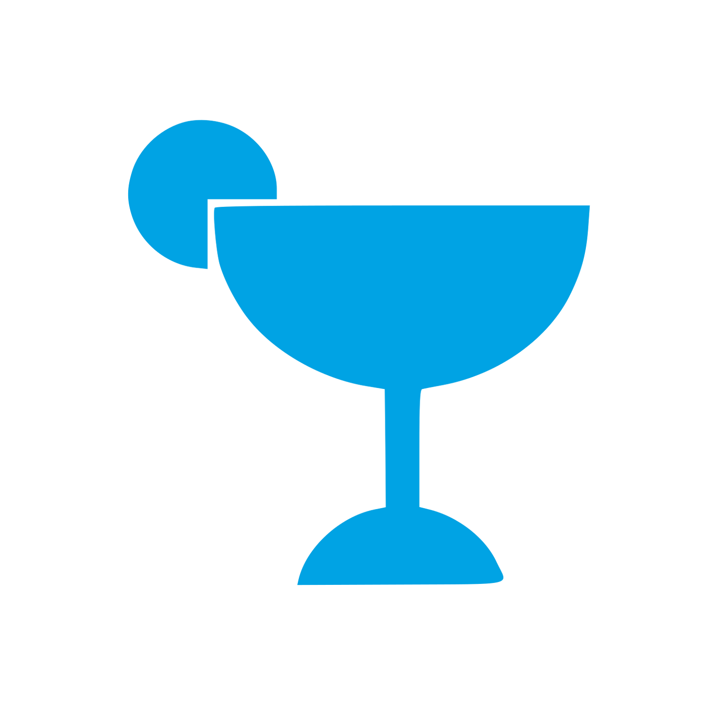 Bauhaus Cocktail Glass Logo #00a3e4