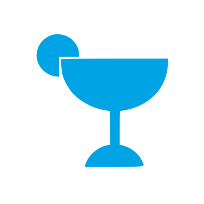 Bauhaus Cocktail Glass Logo #00a3e4