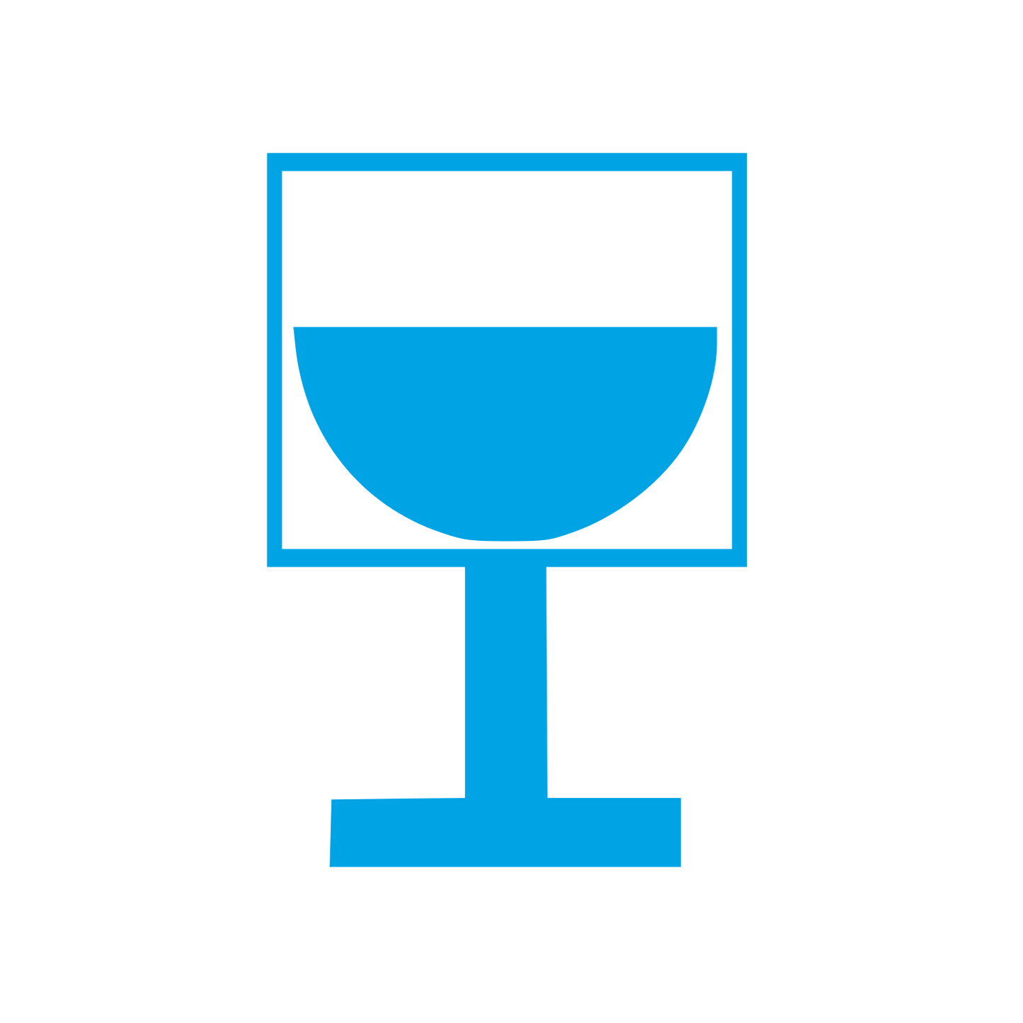 Bauhaus Wine Glass Logo #00a3e4