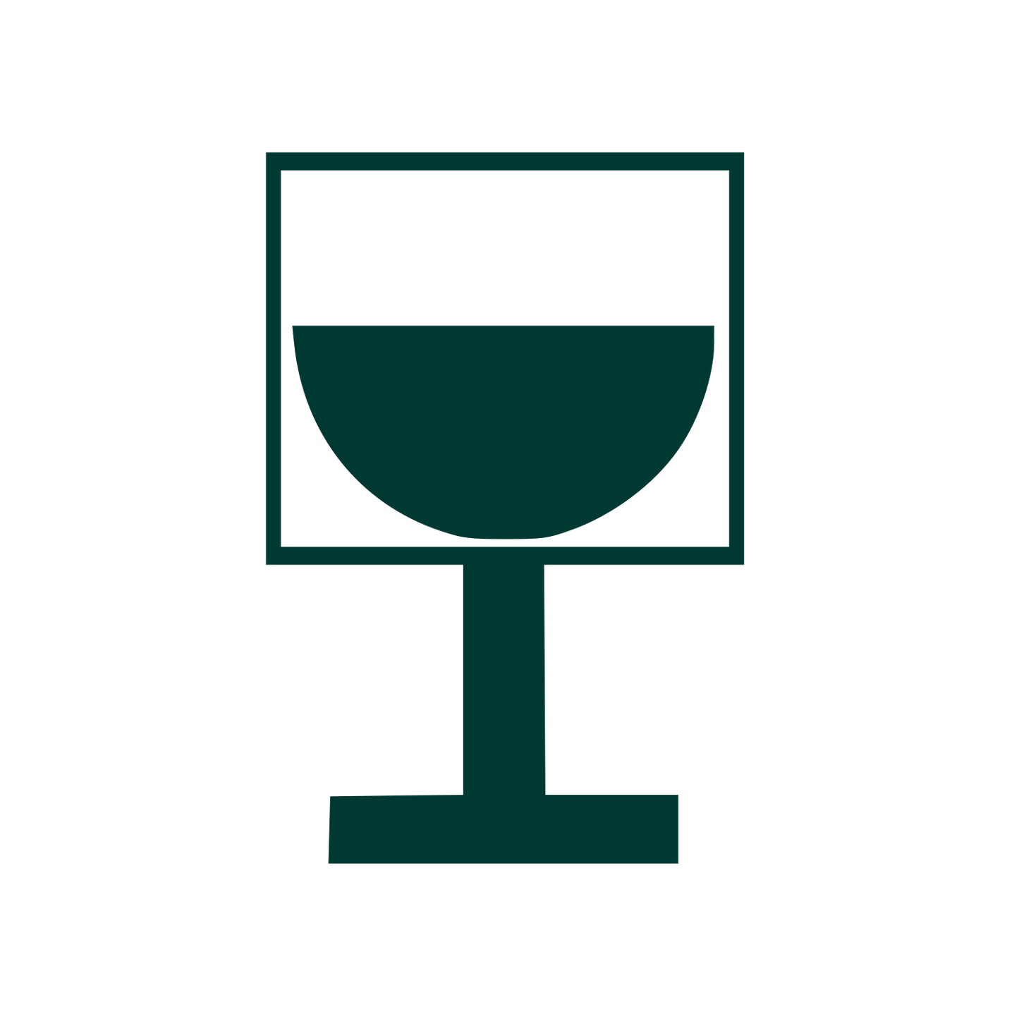 Bauhaus Wine Glass Logo #003932