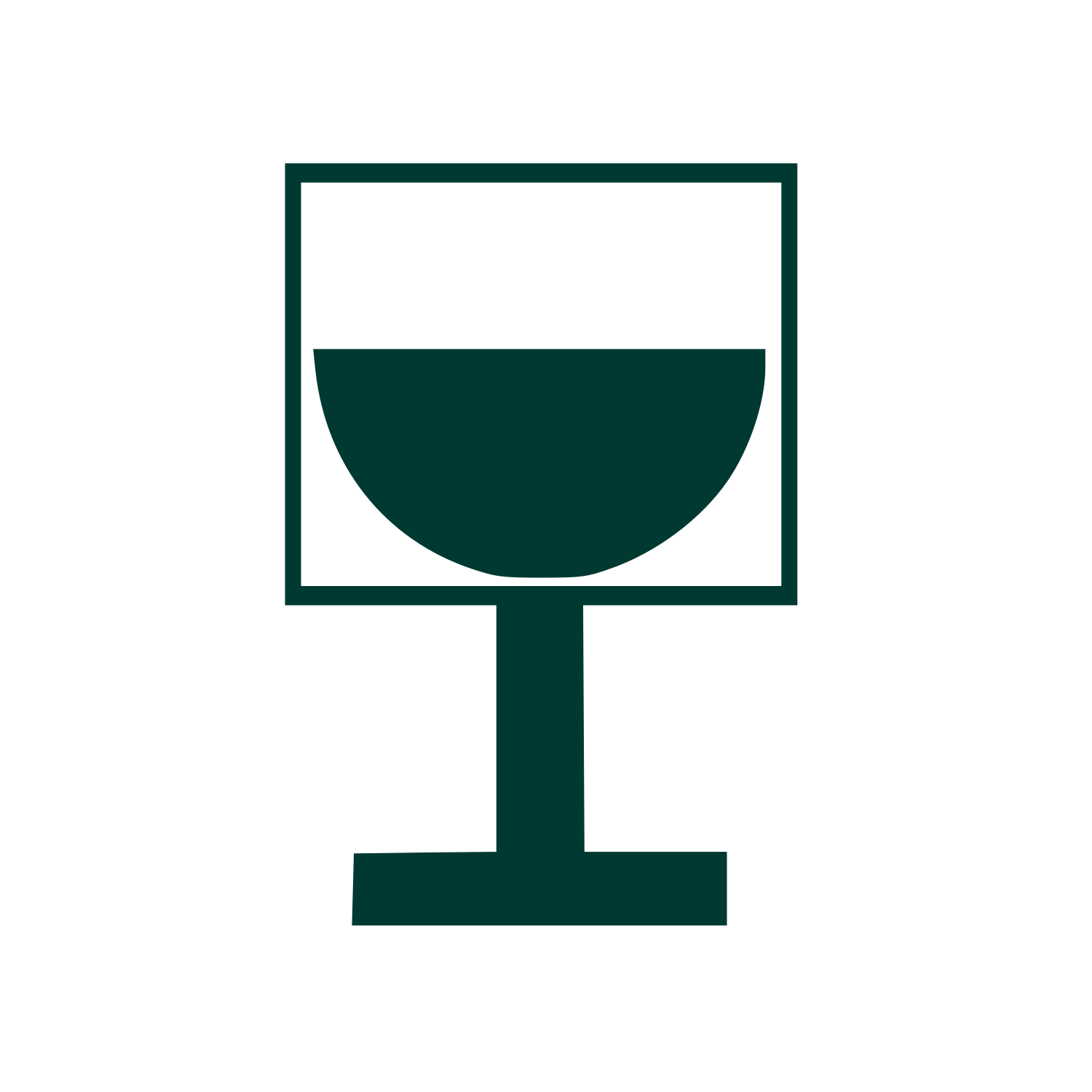 Bauhaus Wine Glass Logo #003932