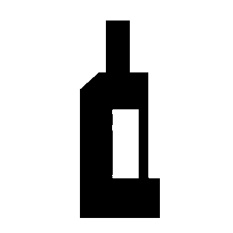 Brutalist Wine Bottle Logo