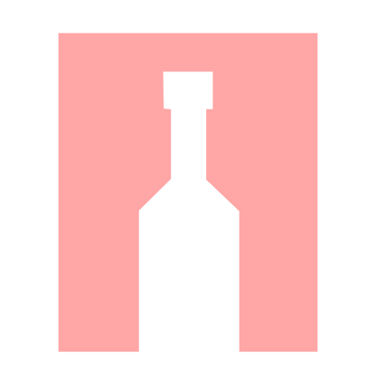 Brutalist Wine Bottle Logo #ffa6a6