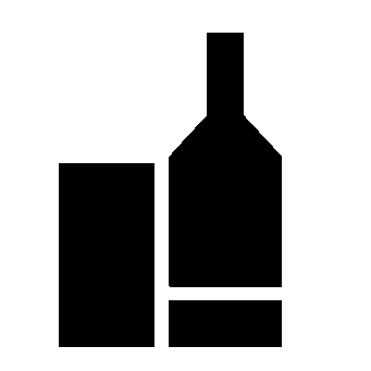 Wine Bottle and Glass Logo
