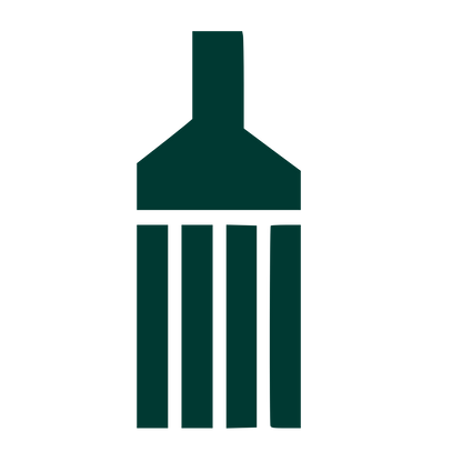 Paintbrush Wine Bottle Logo #003932