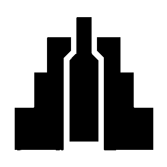 Brutalist Wine Bottle Logo