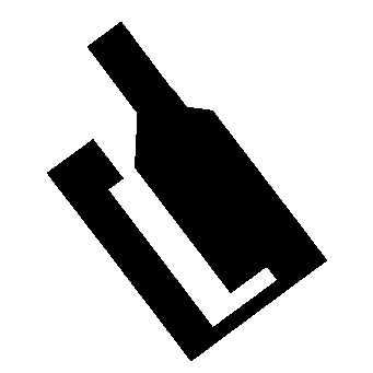 Brutalist Wine Bottle Logo