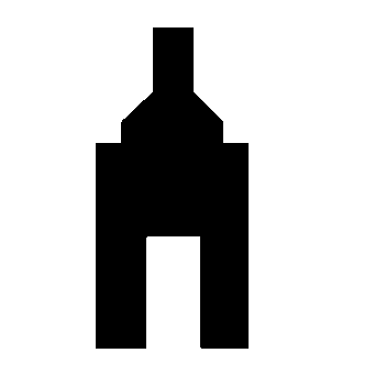 Brutalist Wine Bottle Logo