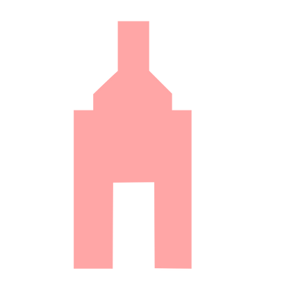 Brutalist Wine Bottle Logo #ffa6a6