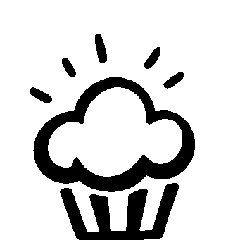 Hand-Drawn Cupcake Logo