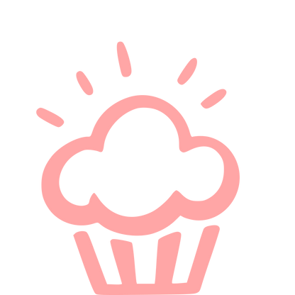 Hand-Drawn Cupcake Logo #ffa6a6