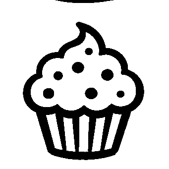 Hand-Drawn Cupcake Logo
