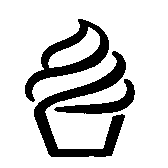 Hand-Drawn Cupcake Logo