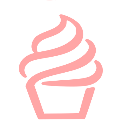 Hand-Drawn Cupcake Logo #ffa6a6