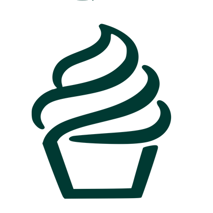 Hand-Drawn Cupcake Logo #003932