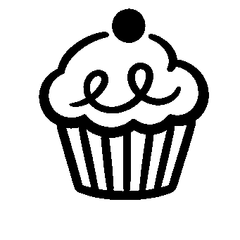 Hand-Drawn Cupcake Logo