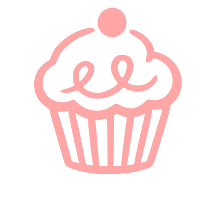 Hand-Drawn Cupcake Logo #ffa6a6