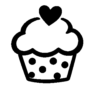 Cupcake Heart Logo