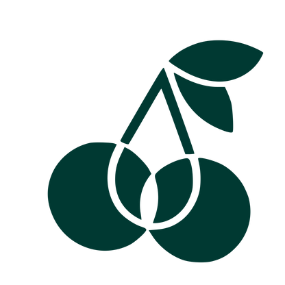Layered Overlap Cherry Logo #003932