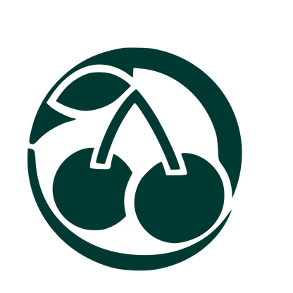 Twin Cherries Circle Logo #003932