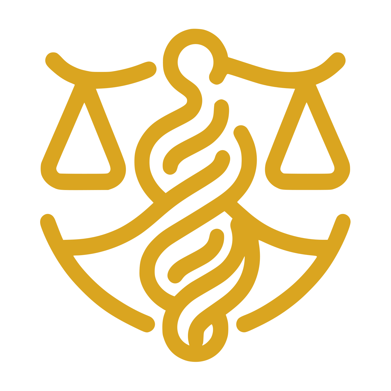 Legal Scales Logo #DAA520