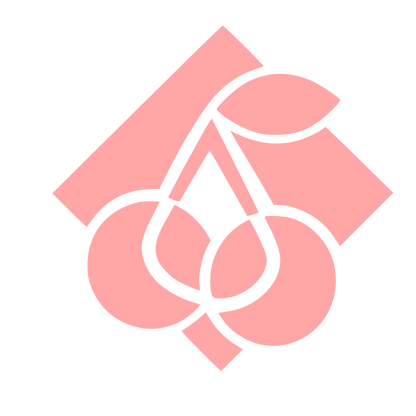 Layered Cherry Diamond Logo #ffa6a6