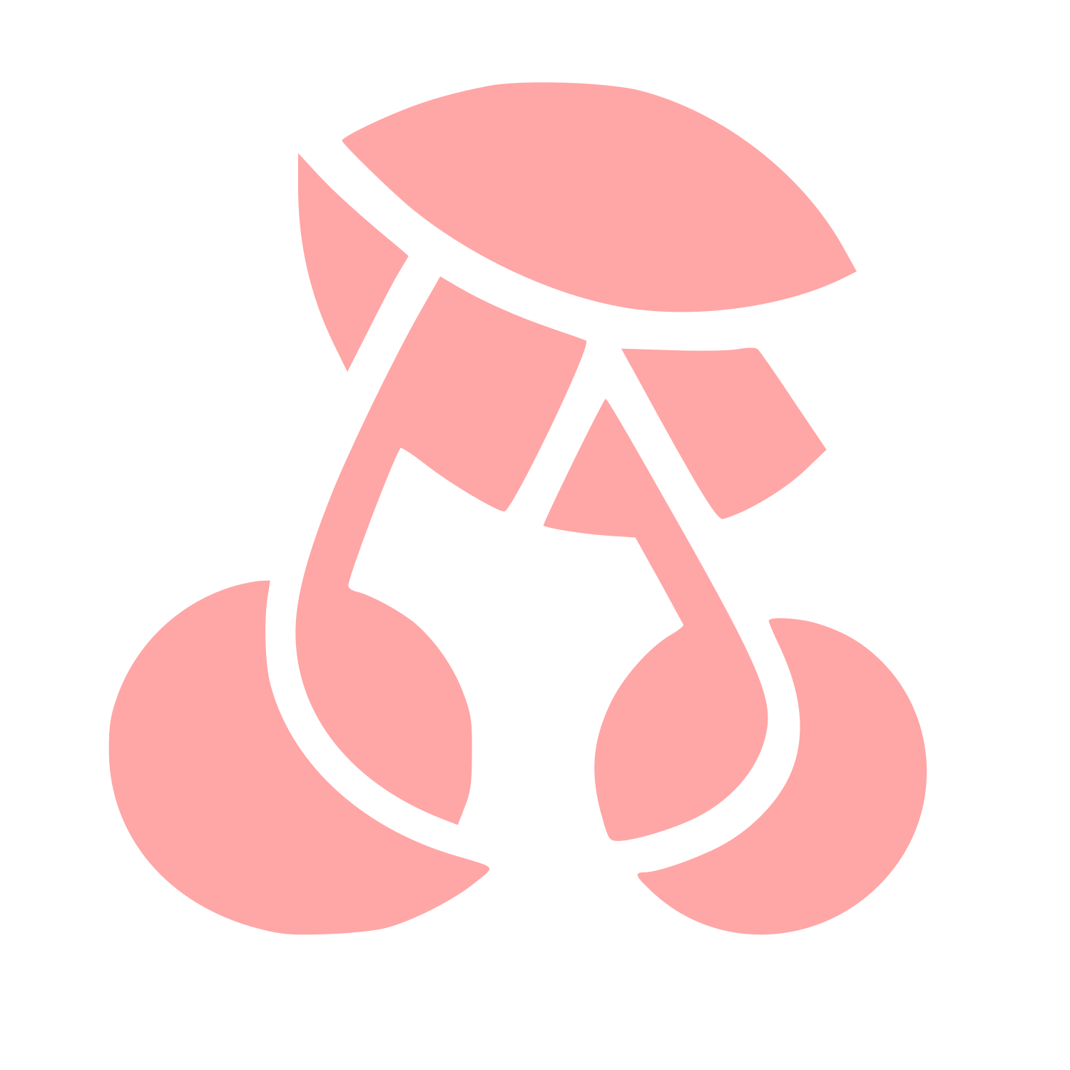 Layered Cherry Music Logo #ffa6a6
