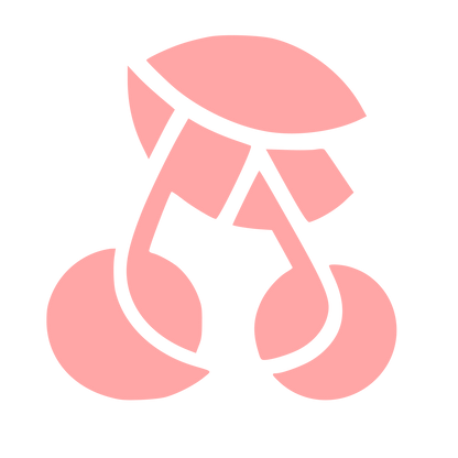 Layered Cherry Music Logo #ffa6a6