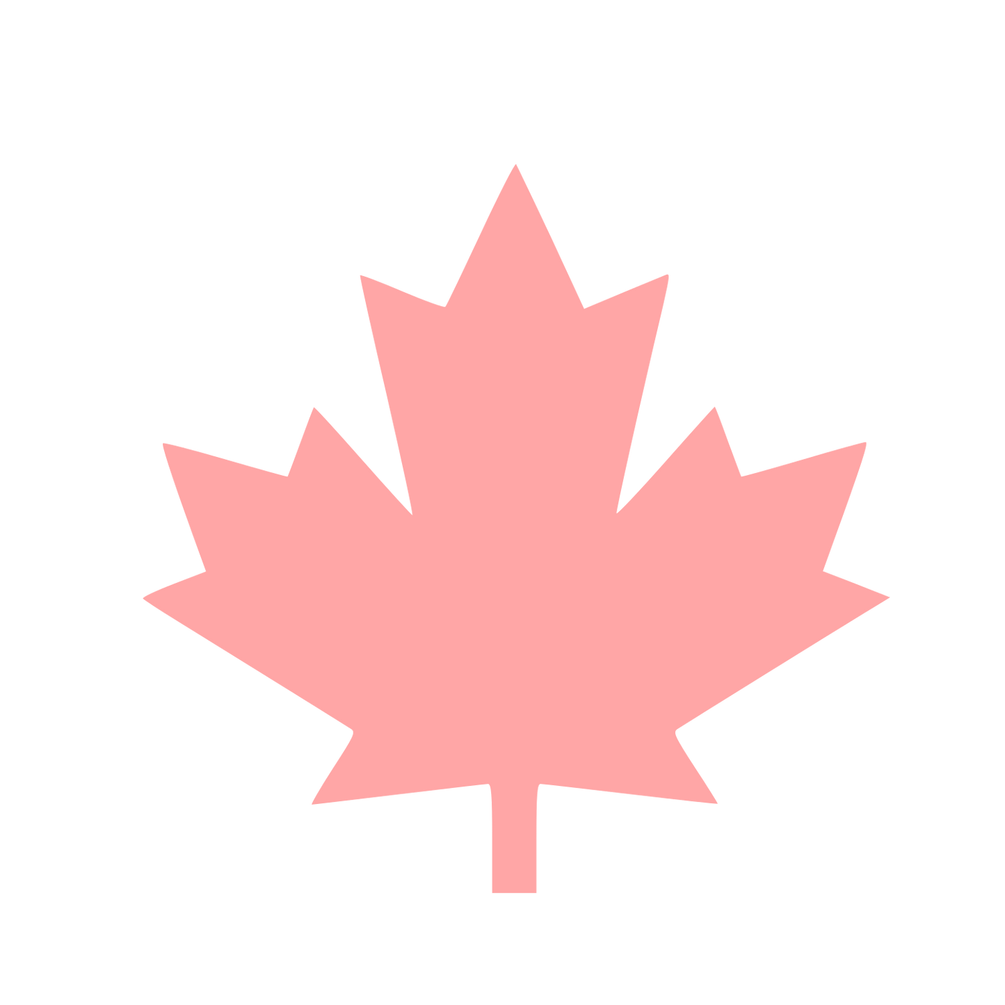 Maple Leaf Logo #ffa6a6