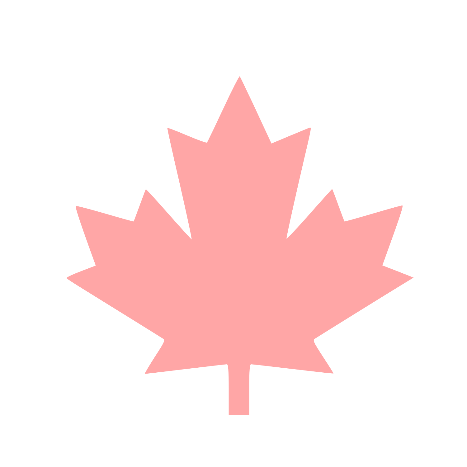Maple Leaf Logo #ffa6a6