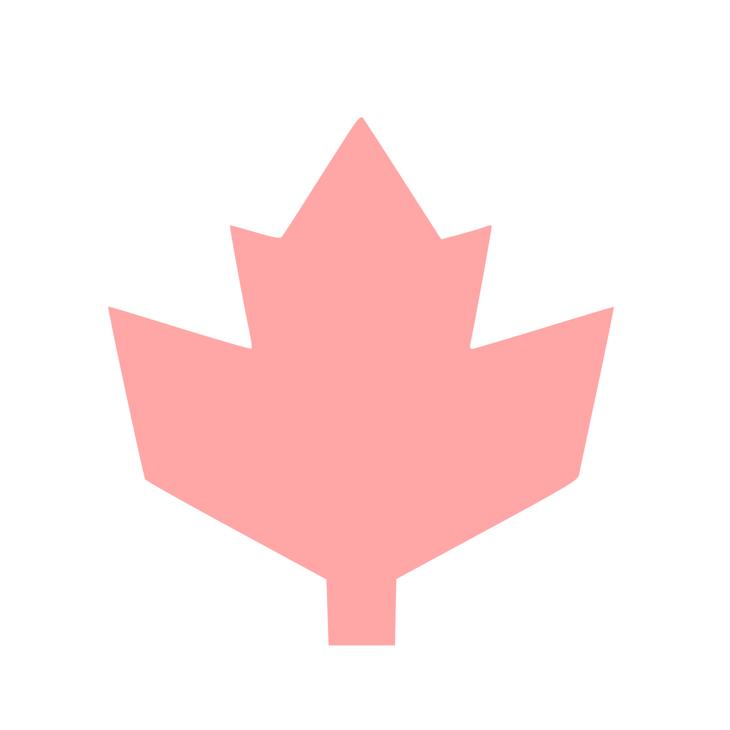 Maple Leaf Bold Logo #ffa6a6