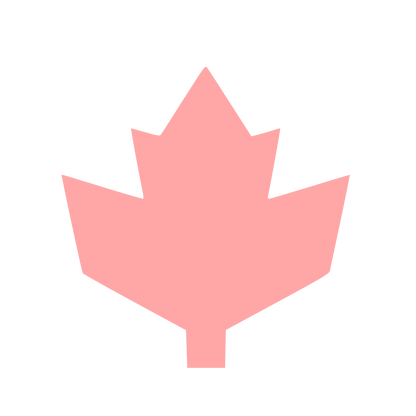 Maple Leaf Bold Logo #ffa6a6