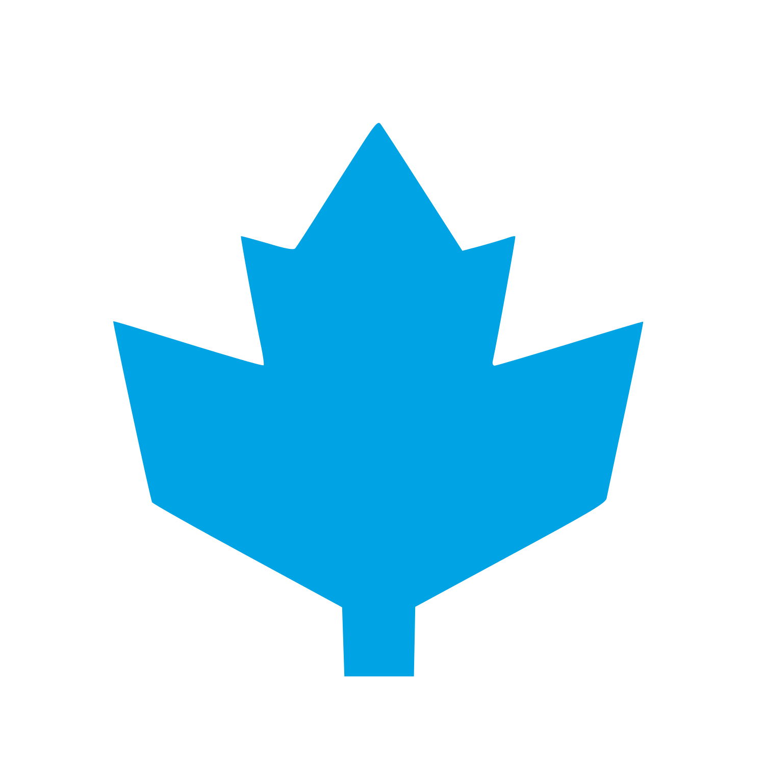Maple Leaf Bold Logo #00a3e4