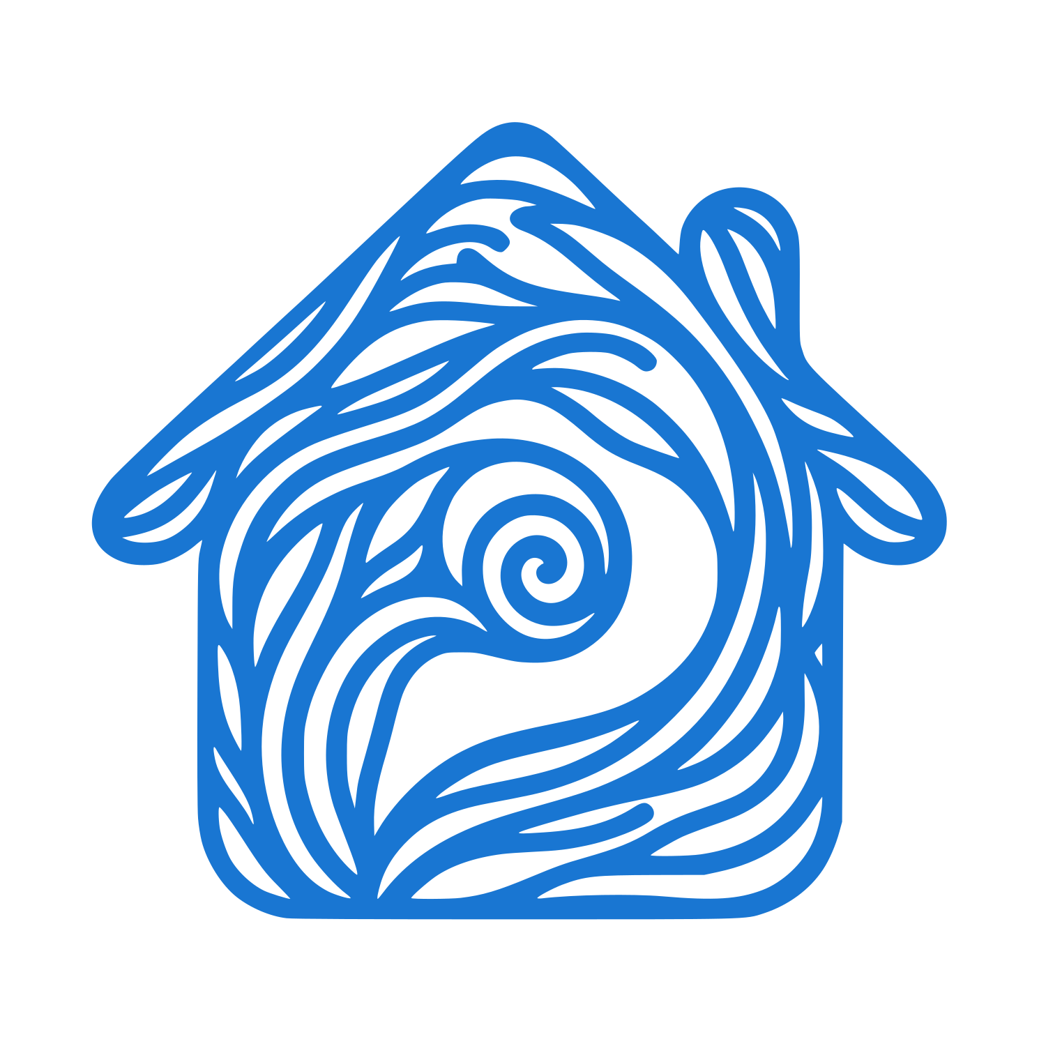 House Real Estate Logo #1976D2