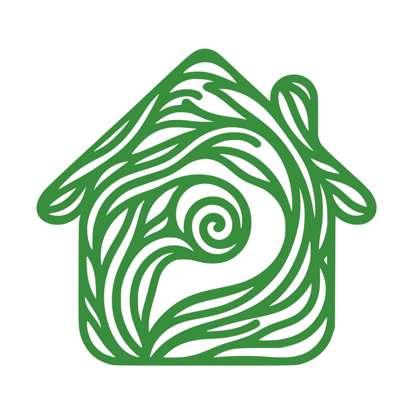 House Real Estate Logo #388E3C