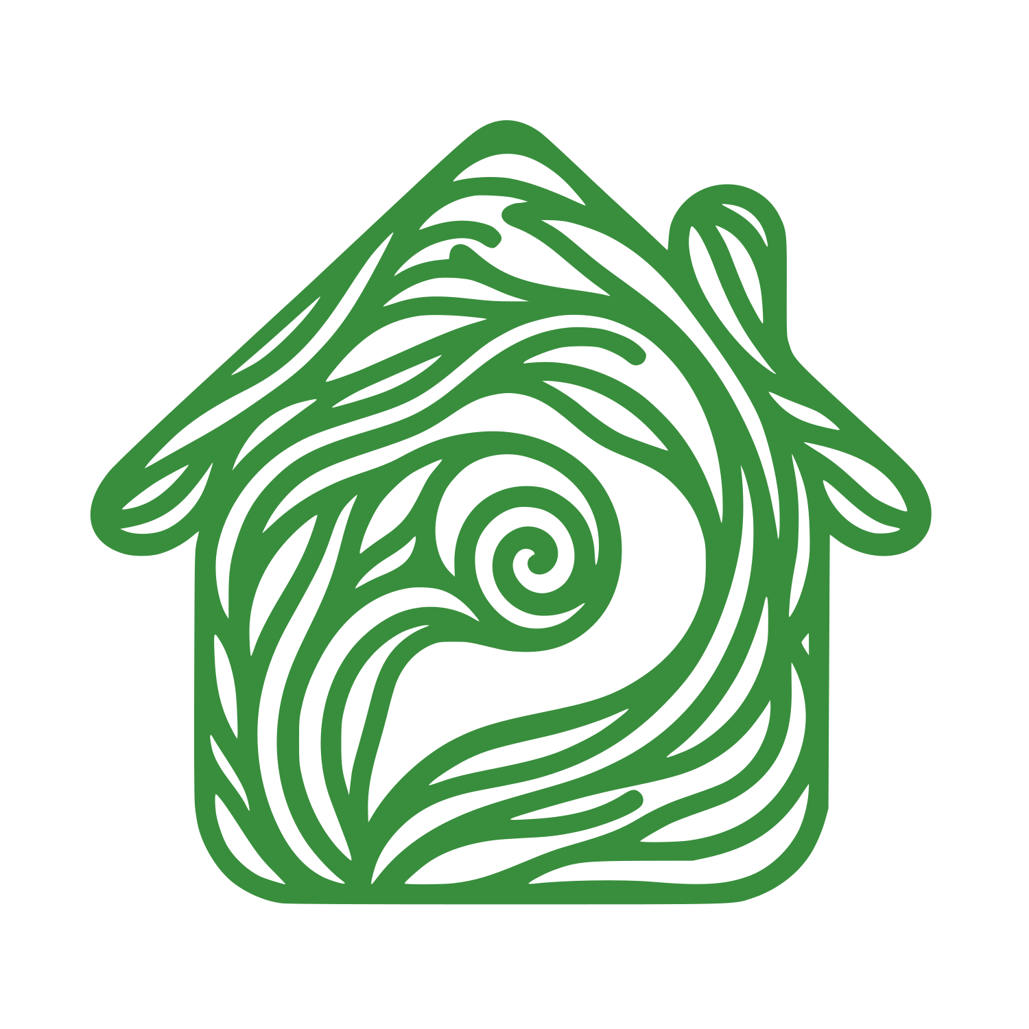 House Real Estate Logo #388E3C